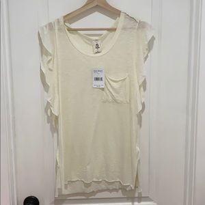 Free People Flutter sleeve tee